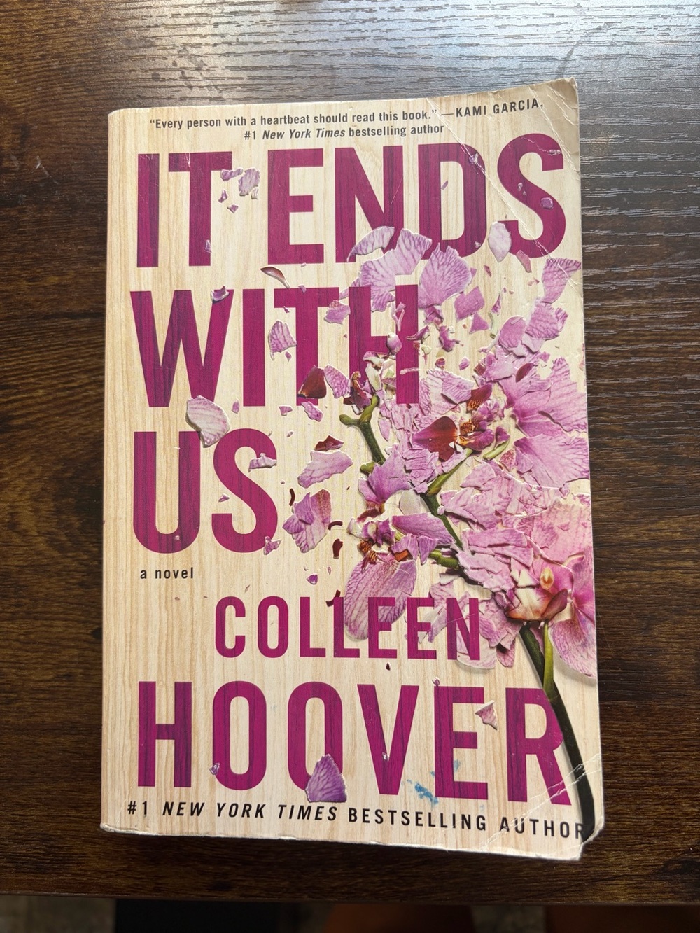 It Ends With Us Paperback - by Colleen Hoover Pink Floral Cover